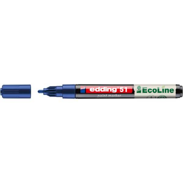 Lackmarker EcoLine 4-51-003 rund 1-2mm blau