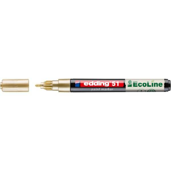 Lackmarker EcoLine 4-51-053 rund 1-2mm gold