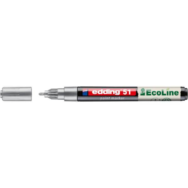Lackmarker EcoLine 4-51-054 rund 1-2mm silber