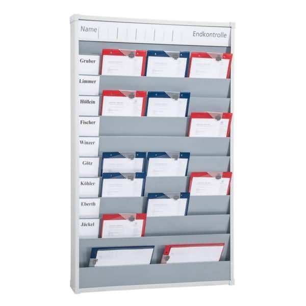 Werkstattplaner 9019-00984 870x1282mm 10 Schienen grau