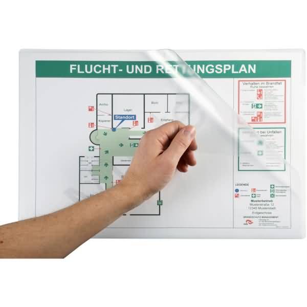 Magnettasche 9218-02986 A3quer transparent