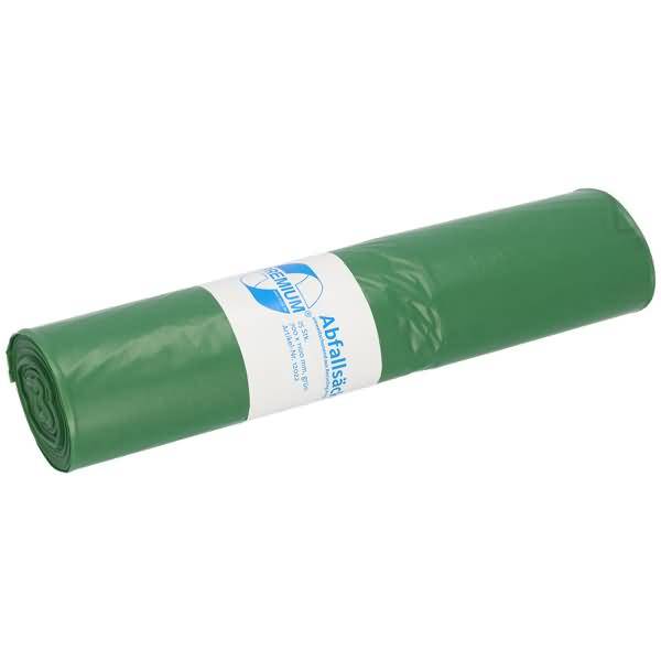 Müllsack PREMIUM 12022 120l grün 25 Stück