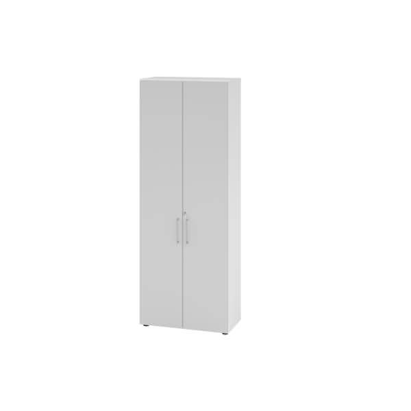 Regal 6OH Türen weiß/grau
