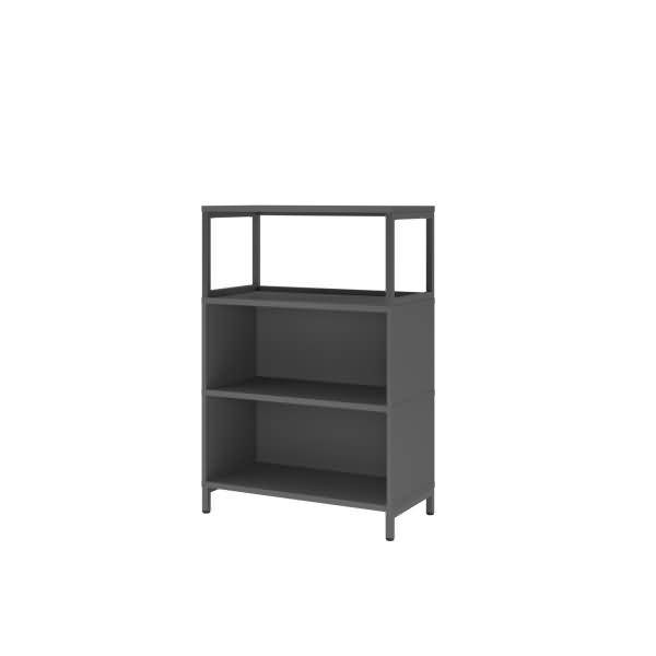 Regal FlexWall 3OH 1offen Sockel graphit