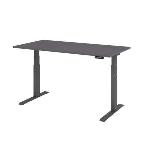 Schreibtisch el 160x80cm graphit/graphit