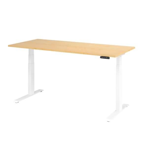 Schreibtisch el 180x80cm weiß/ahorn