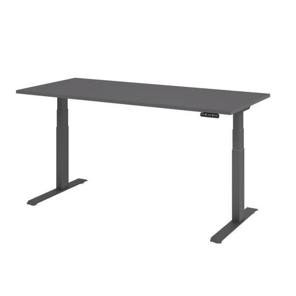 Schreibtisch el 180x80cm graphit/graphit