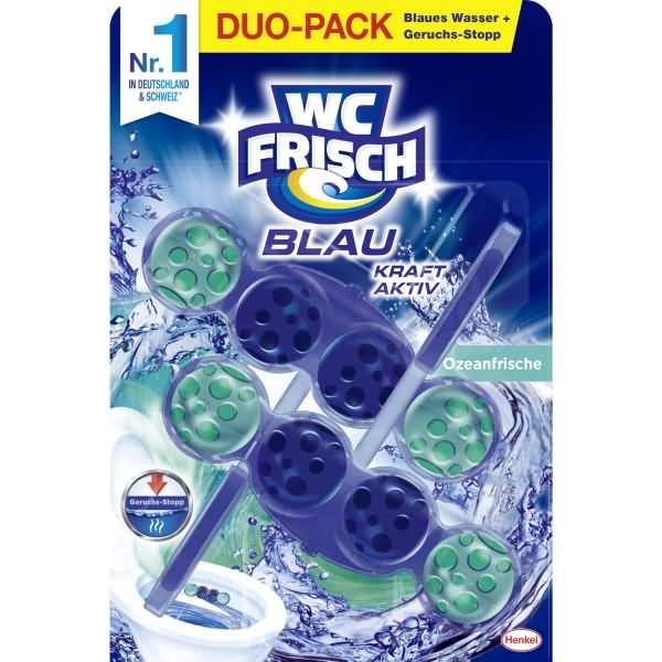 WC frisch Duftspüler Kraft Aktiv W2F2 Ozeanfrische 2 Stück