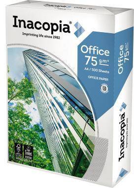 Inacopia Papier Office 020807511001 A4 75g 2fach gel. ws 500 Bl./Pack.
