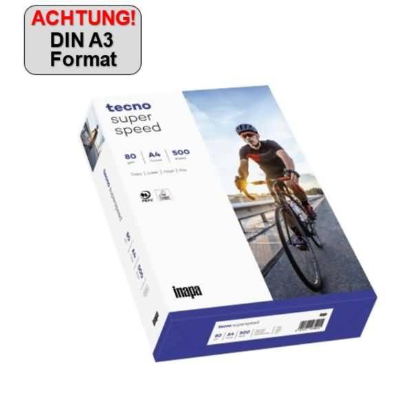 Kopierpapier superspeed 2100011540 A3 weiß 500 Blatt