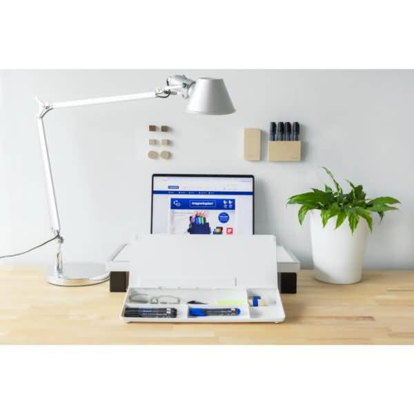 Desk-Organizer 12315 Glasboard weiß