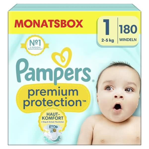 Windel Premium Protection 40705513 Gr.1 Newborn 180 Stück