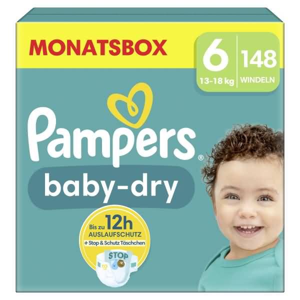 Windel Baby Dry 40785133 Gr.6 Extra Large 148 Stück