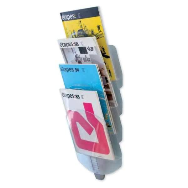 Prospekthalter Verto 4067TT.35 4 Fächer A4 transparent