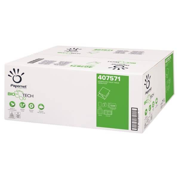 Toilettenpapier Einzel 407571 2-lagig 224 Blatt 40 Stück
