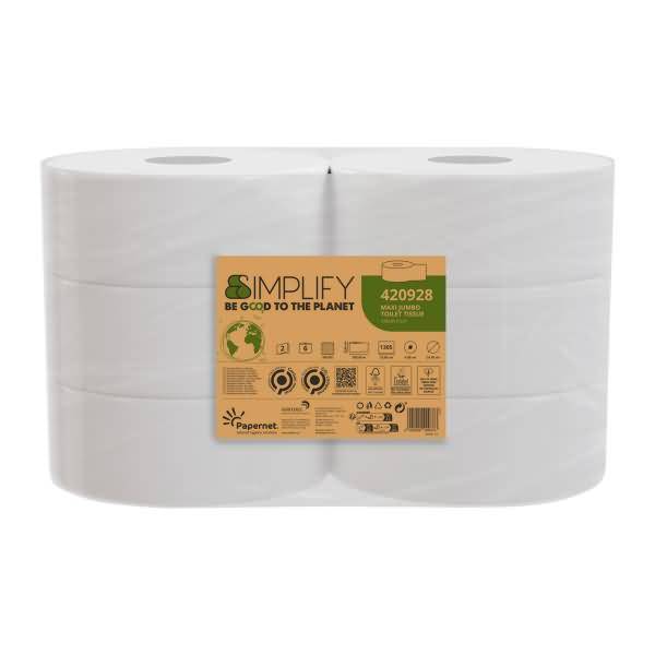 Toilettenpapier Simplify 420928 2-lagig 1.305 Blatt 6 Stück