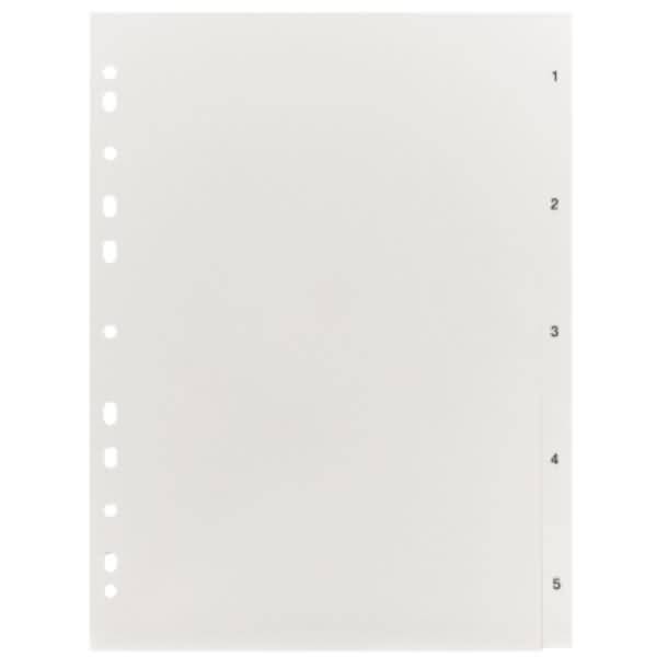 Register 192 A4 5tlg 1-5 weiß