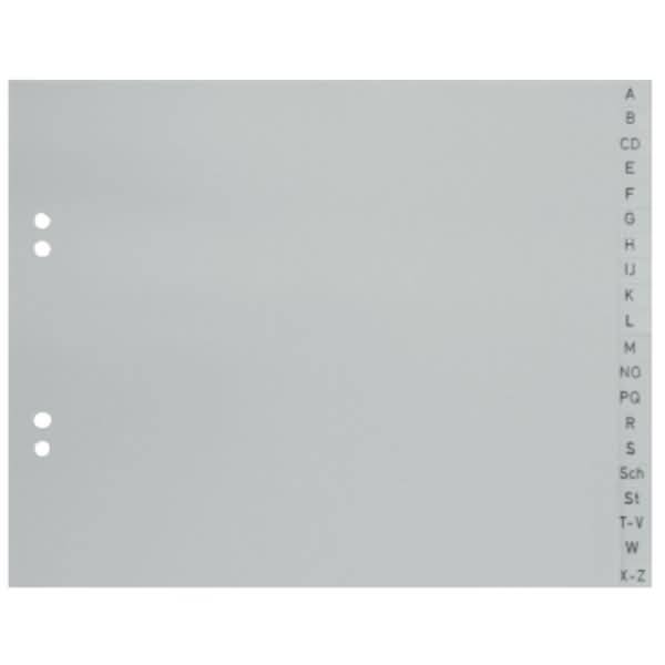 Register 215 A4 halb 20tlg A-Z grau