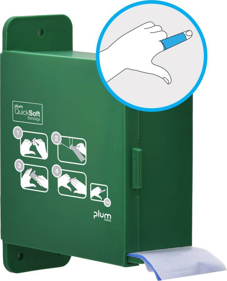 Verbandspender QuickSoft 5555 Ausführung 1 Rolle blau im Spender
