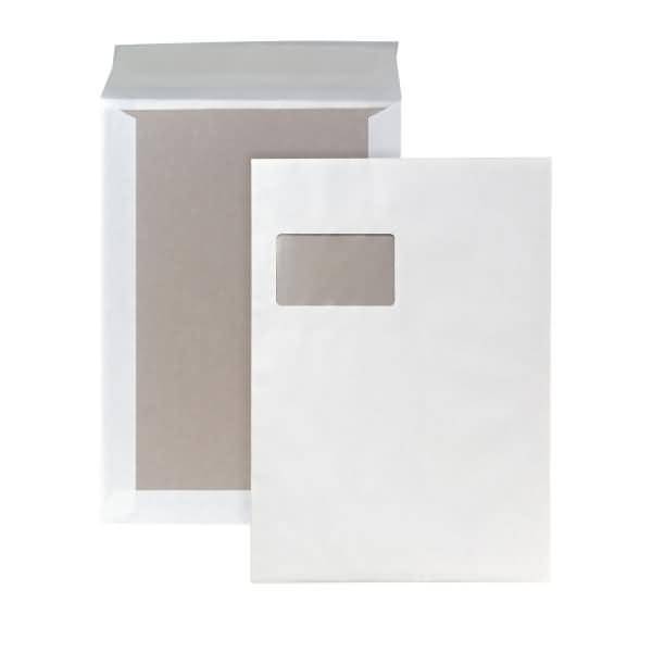 Versandtasche 00014009 C4 mit Fenster haftklebend 120g weiß 100 Stück