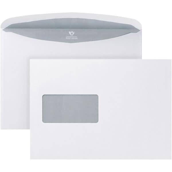 Briefumschlag 02540148 C5 mit Fenster nassklebend 80g ISk weiß 500 Stück