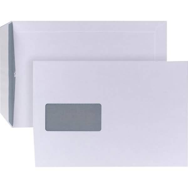 Versandtaschen 05450321 B5 haftklebend mit Fenster weiß 500 Stück