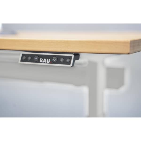 Schreibtisch adlatus 100 1250x800x650-1300 B-Platte lichtgrau