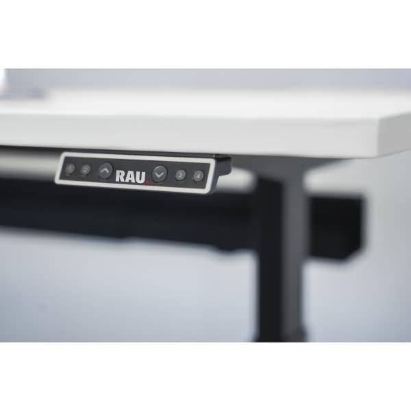 Schreibtisch adlatus 100 2000x800x650-1300 M-Platte schwarz