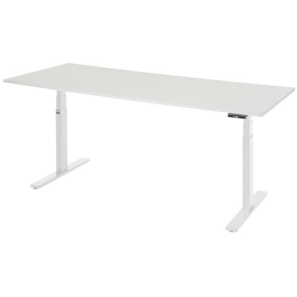 Schreibtisch adlatus 100 2000x800x650-1300 M-Platte lichtgrau