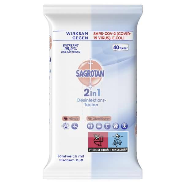 Desinfektionstuch 2in1 3058240 40Stück