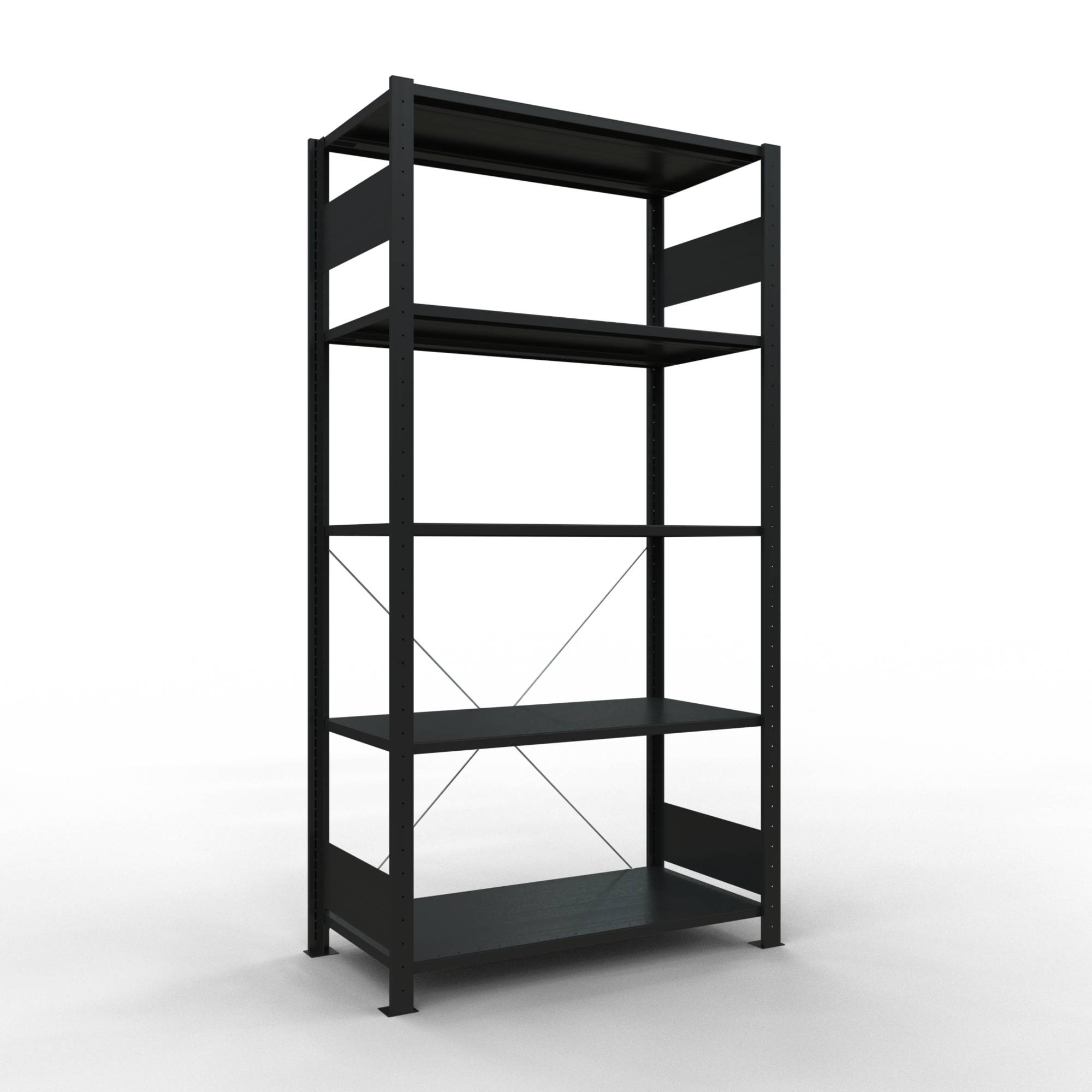 SCHULTE Regal MULTIplus150 32650-S 200x100x50cm sw