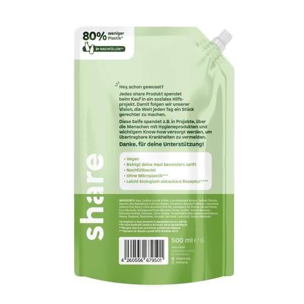 Flüssigseife H-01-13-02 Limette & Koriander Refill 500ml