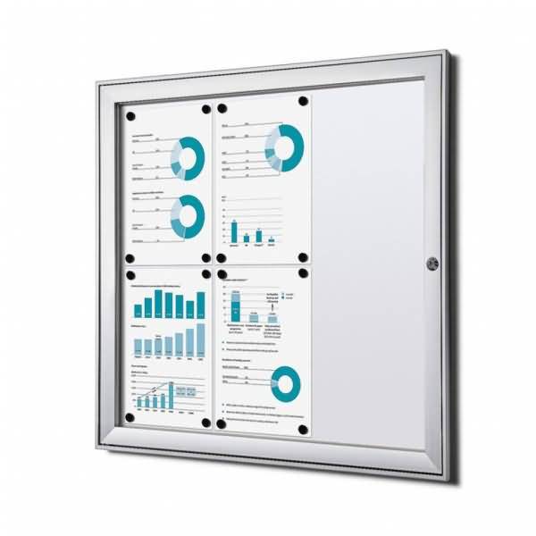 Schaukasten 6xA4 B1 silber