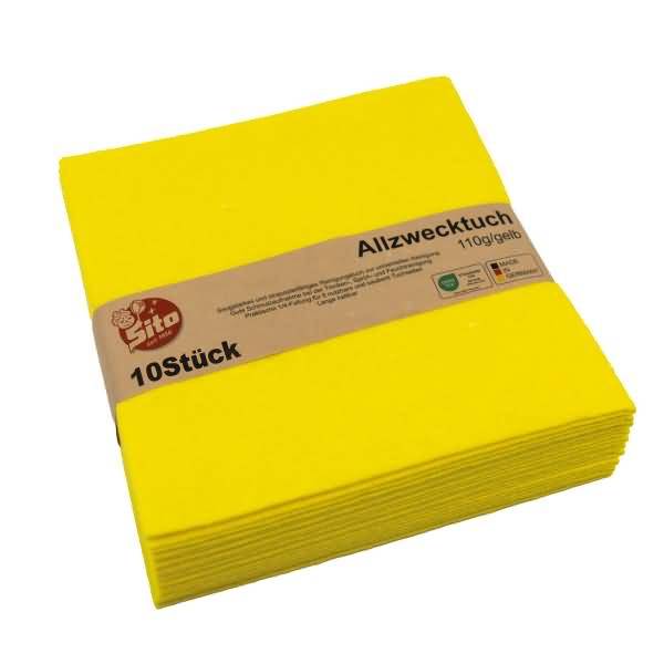 Vliestuch 06410804 gelb 10 Stück