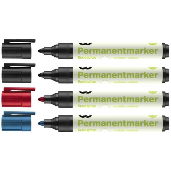 Permanentmarker oeco 3112 1,5-3mm sortiert 4 Stück