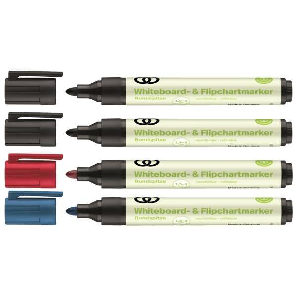 Whiteboard-/ Flipchartmarker oeco 3197 so. 4 Stück