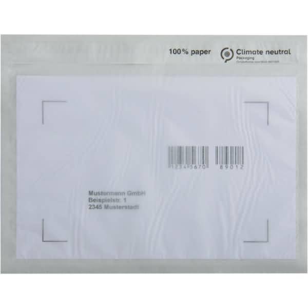 Papier Begleitpapiertasche C6 175x135mm o.Druck 250 Stück