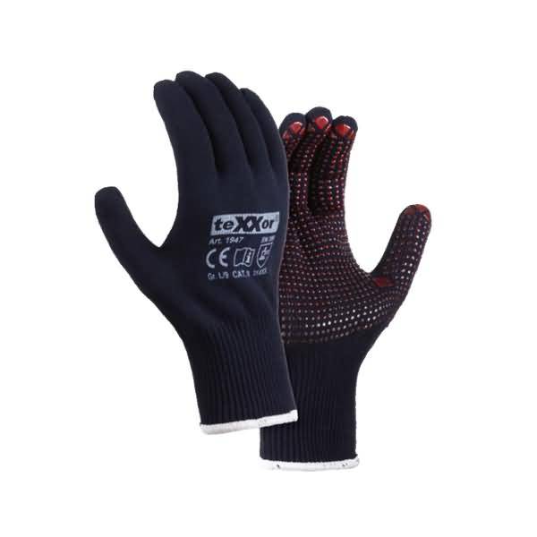 Handschuh 1947-10 blau/rot Gr. 10