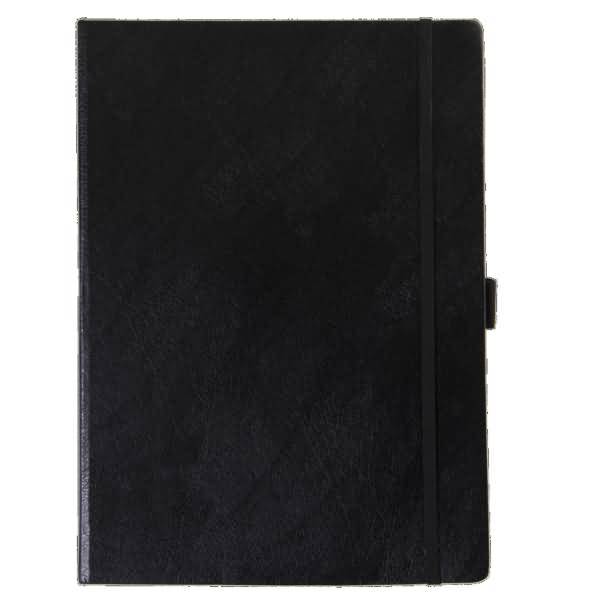 Notizbuch E-1744829 00 A4 HC 96 Blatt schwarz kariert