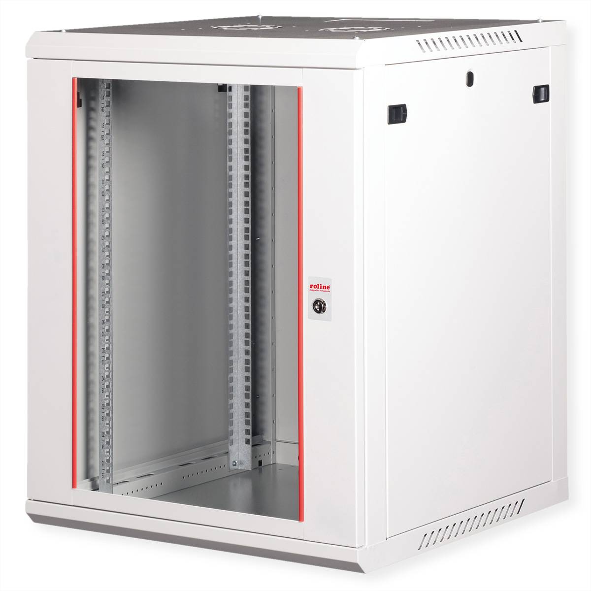 Roline Basic Plus - Gehäuse Netzwerkschrank - 600x600 BxT - geeignet für Wandmontage - RAL 7035, Hellgrau - 15U - 48.3 c