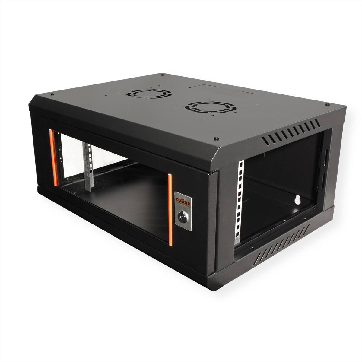 ROLINE 19-Zoll Wandgehäuse Basic Plus 4HE, 600x450 BxT schwarz