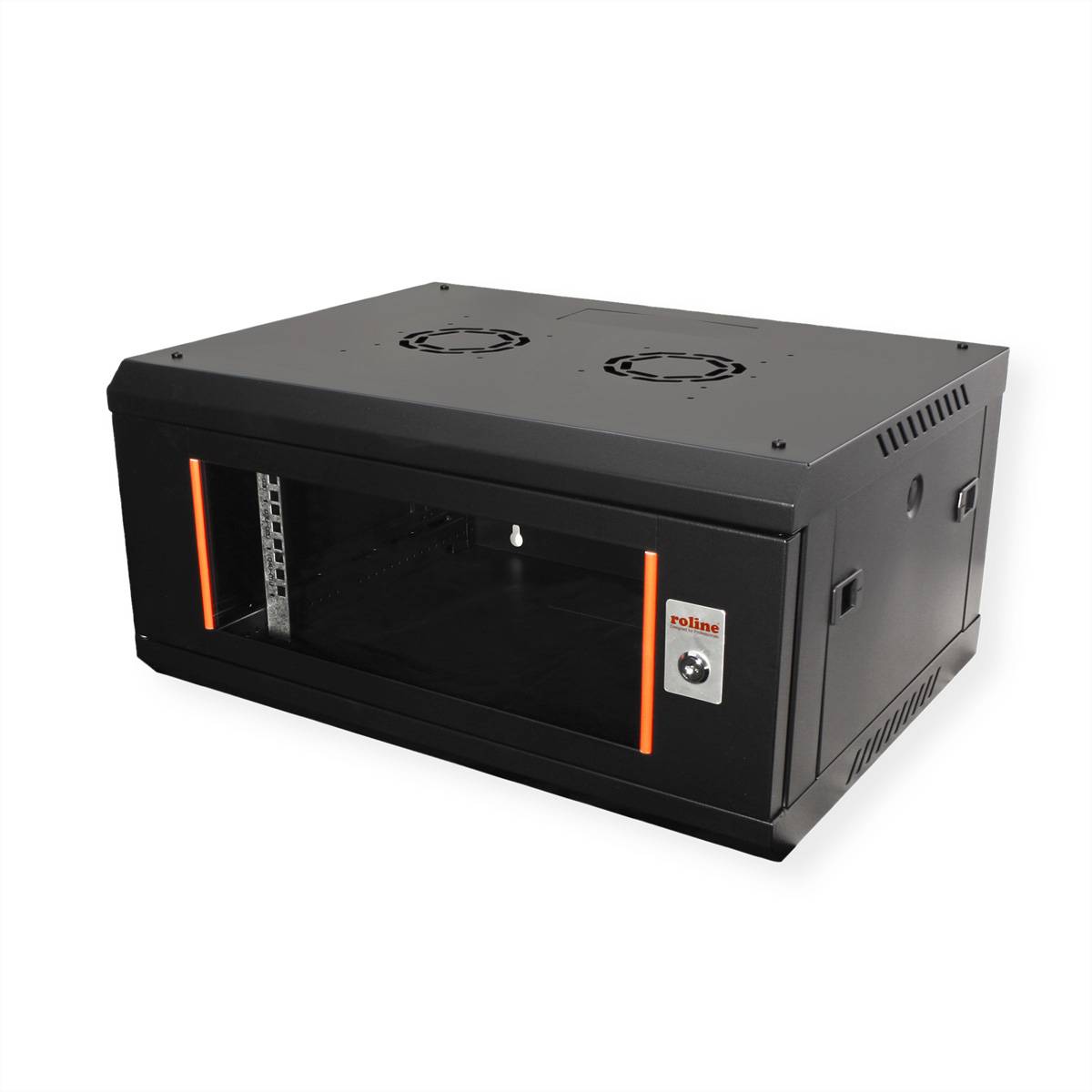 ROLINE 19-Zoll Wandgehäuse Basic Plus 4HE, 600x450 BxT schwarz