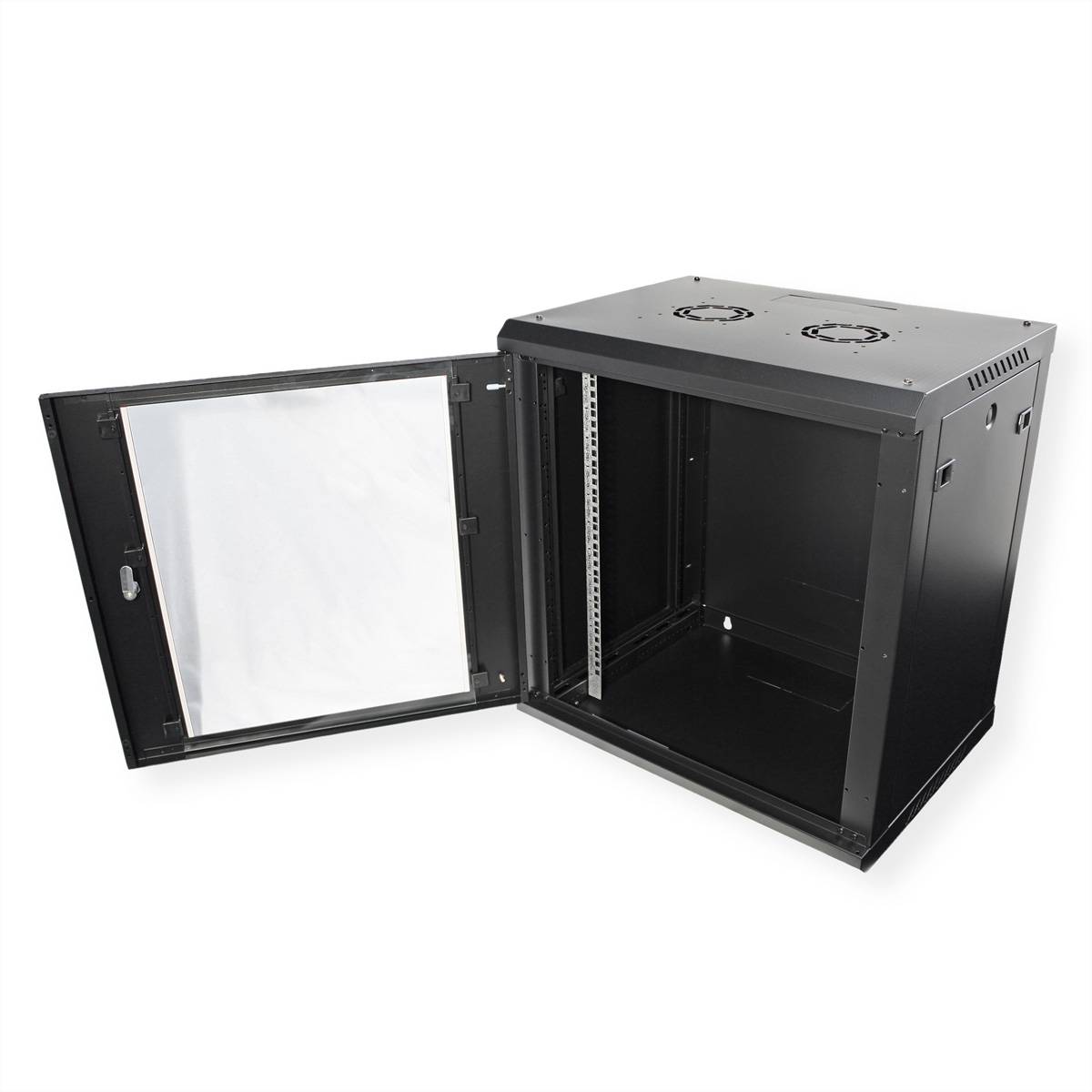 ROLINE 19-Zoll Wandgehäuse Basic Plus 12HE, 600x450 BxT schwarz