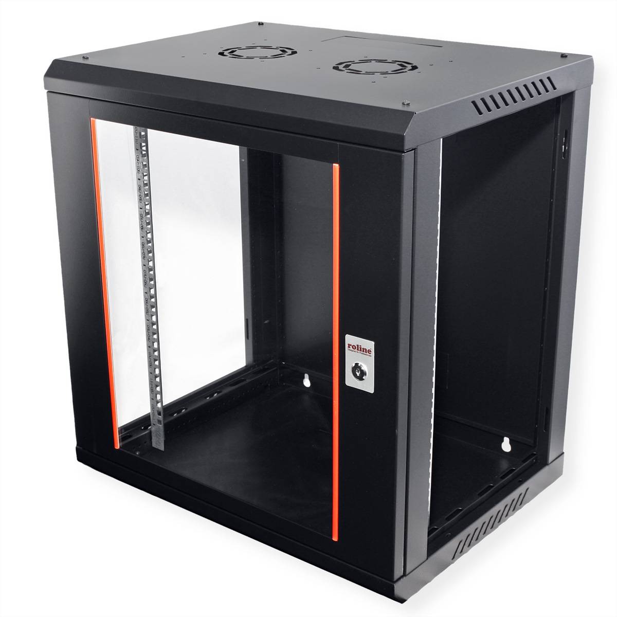 ROLINE 19-Zoll Wandgehäuse Basic Plus 12HE, 600x450 BxT schwarz