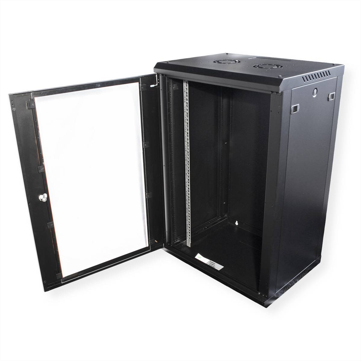 ROLINE 19-Zoll Wandgehäuse Basic Plus 18HE, 600x450 BxT schwarz