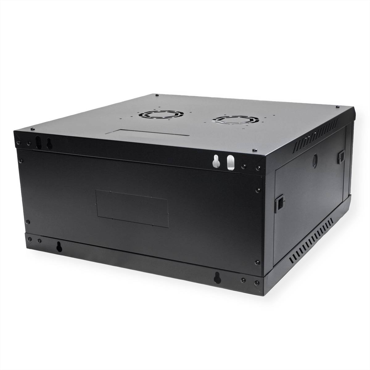 ROLINE 19-Zoll Wandgehäuse Basic Plus 4HE, 600x600 BxT schwarz