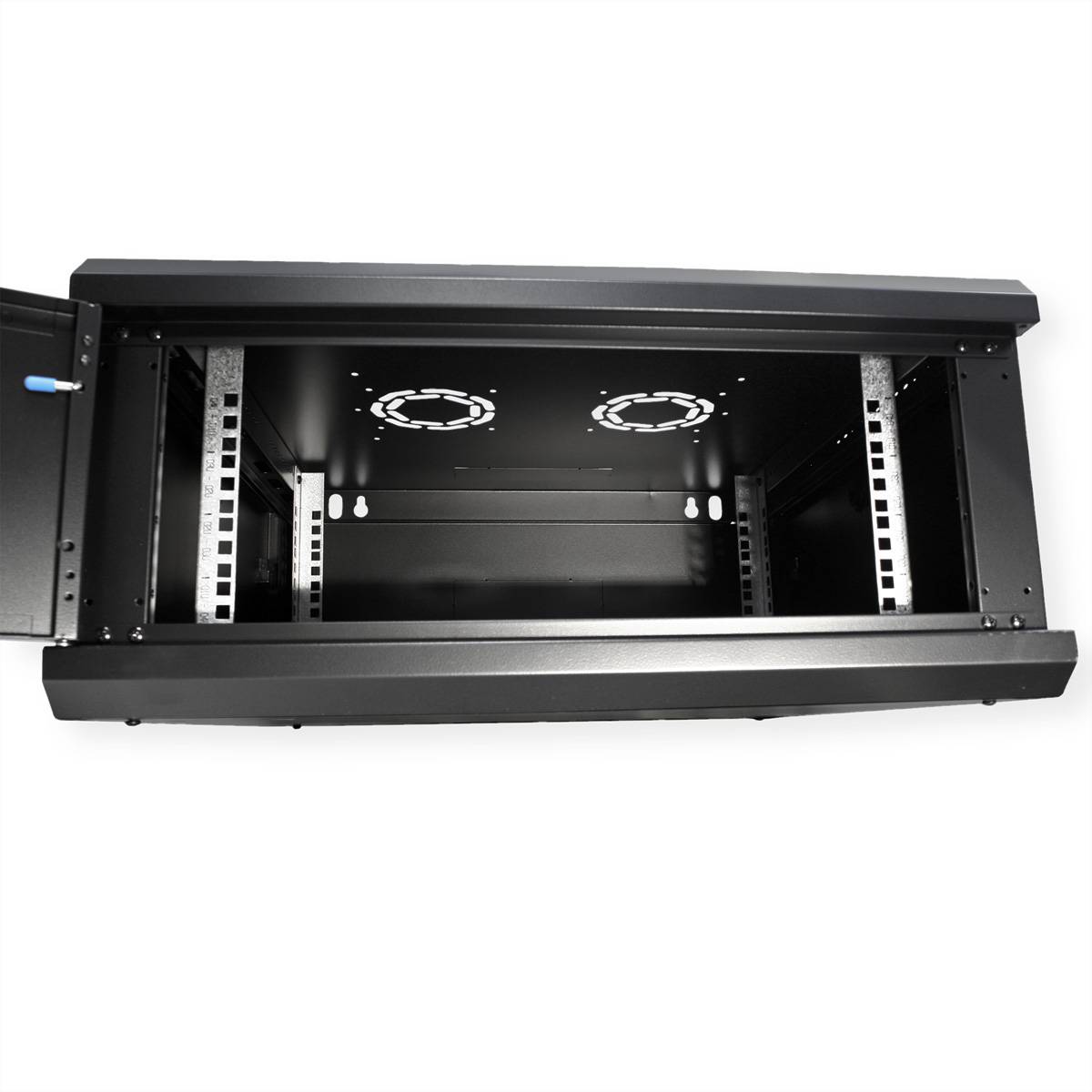 ROLINE 19-Zoll Wandgehäuse Basic Plus 4HE, 600x600 BxT schwarz