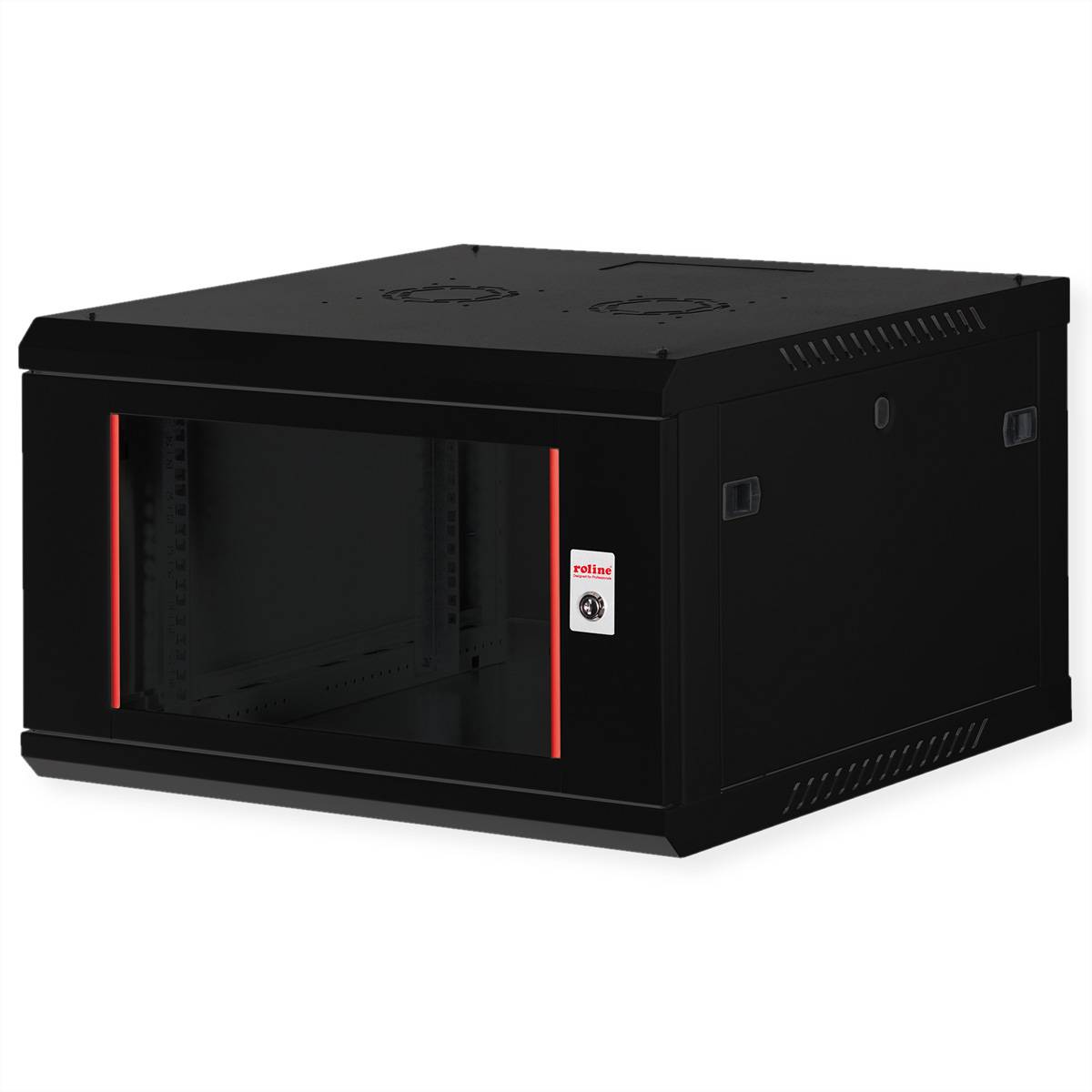 ROLINE 19-Zoll Wandgehäuse Basic Plus 6HE, 600x600 BxT schwarz