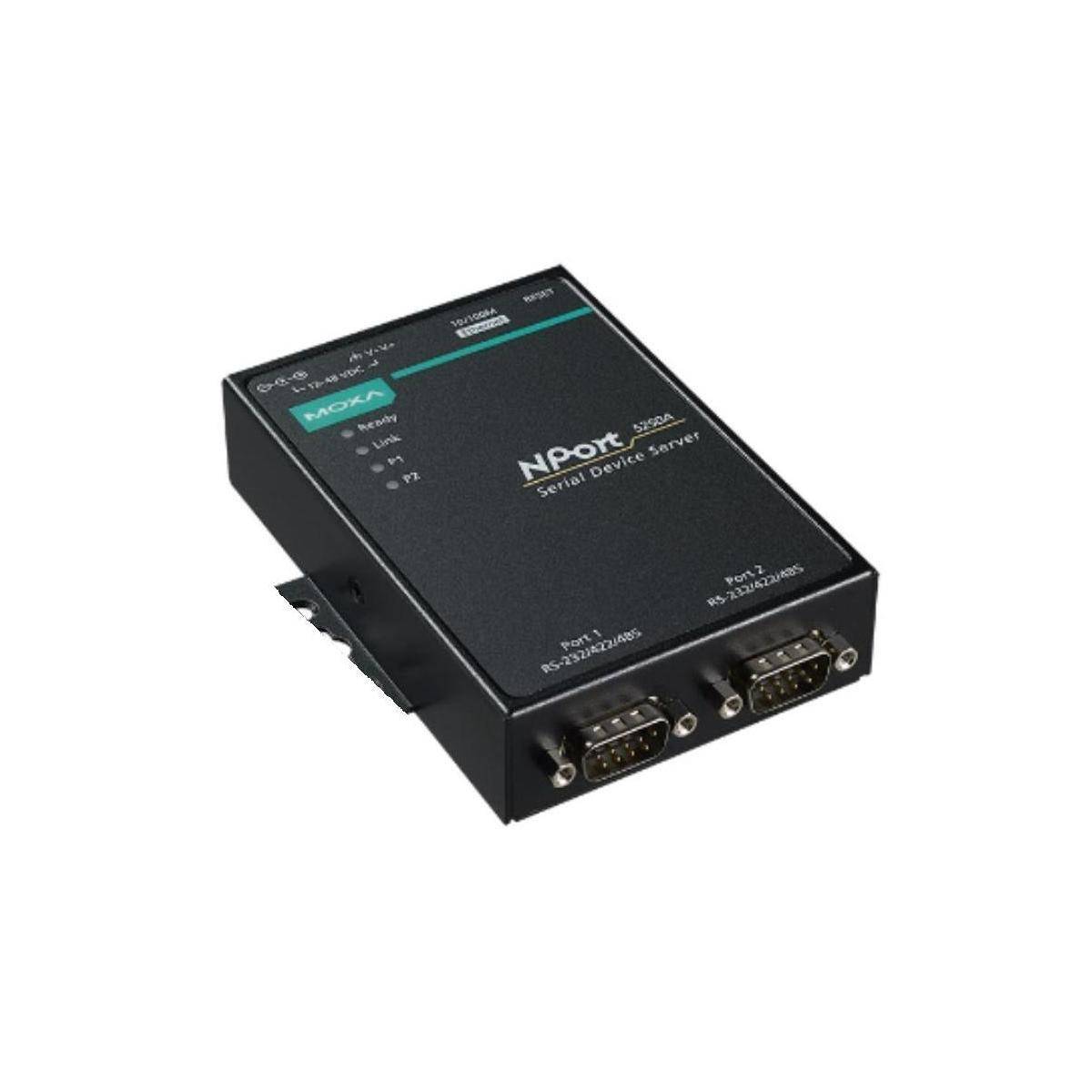 2-Port RS-232422485 Device Server ohne Adapter, 0 bis 60C Betriebstemperatur
