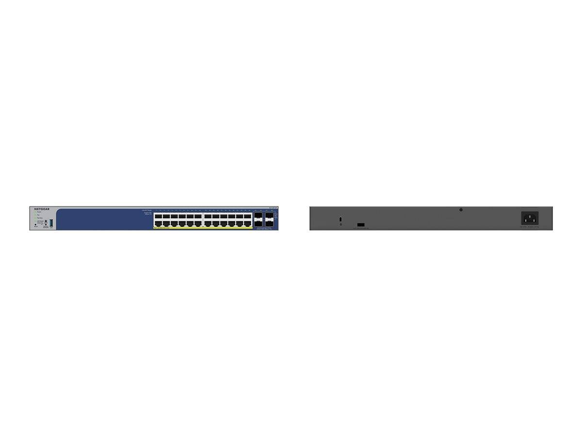 NETGEAR Smart GS728TXUP - V3 - Switch - L3 Lite - Smart - 24 x 10/100/1000 (PoE++)